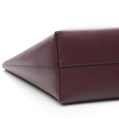 Tom Ford Grained Calfskin Small T Tote Bordeaux 7 of 9