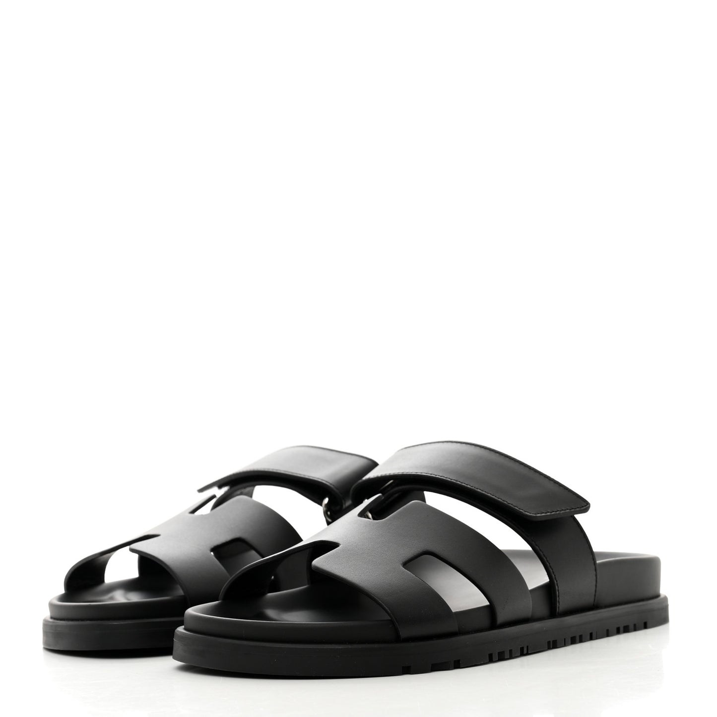 Calfskin Womens Chypre Sandals 35.5 Black