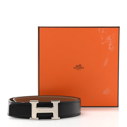 Hermes Box Togo 32mm H Belt 80 Black Gold 6 of 6