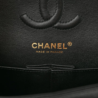 Chanel Caviar Chevron Quilted Small Double Flap Black 6 of 10
