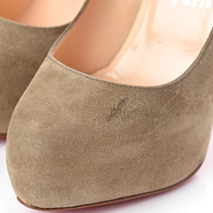 Christian Louboutin Veau Velours Miss Clichy 140 Pumps 35.5 Taupe Tirolo 8 of 11