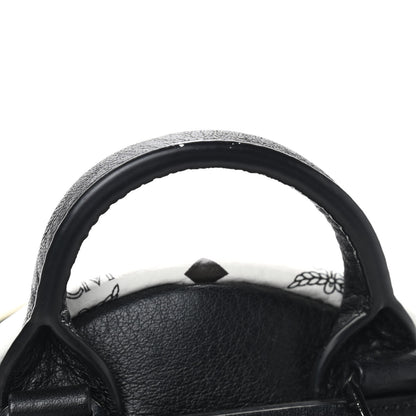 MCM Visetos Side Stud X-Mini Stark Bebe Boo Backpack White 10 of 10