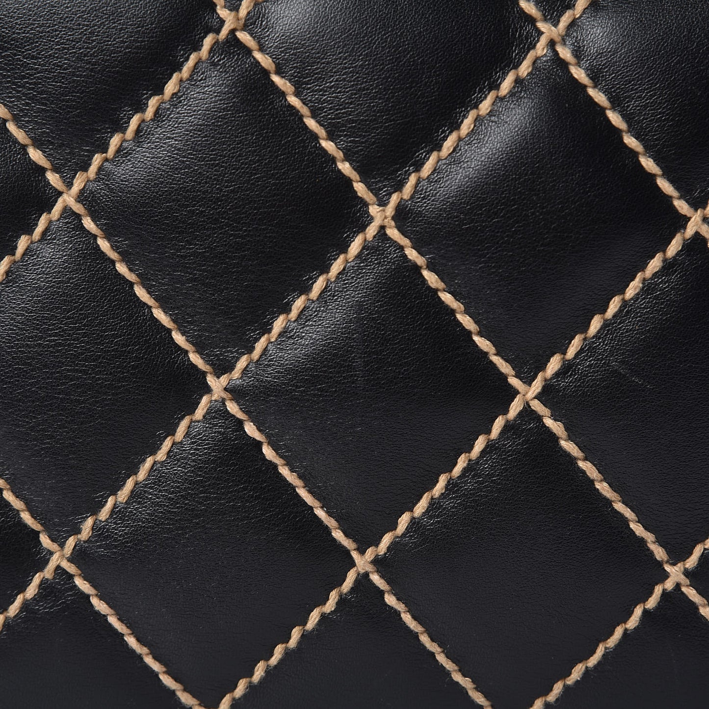 Calfskin Wild Stitch Top Handle Bag Black