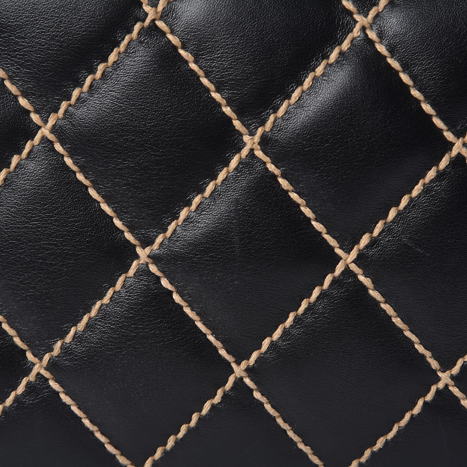 Chanel Calfskin Wild Stitch Top Handle Bag Black 11 of 16