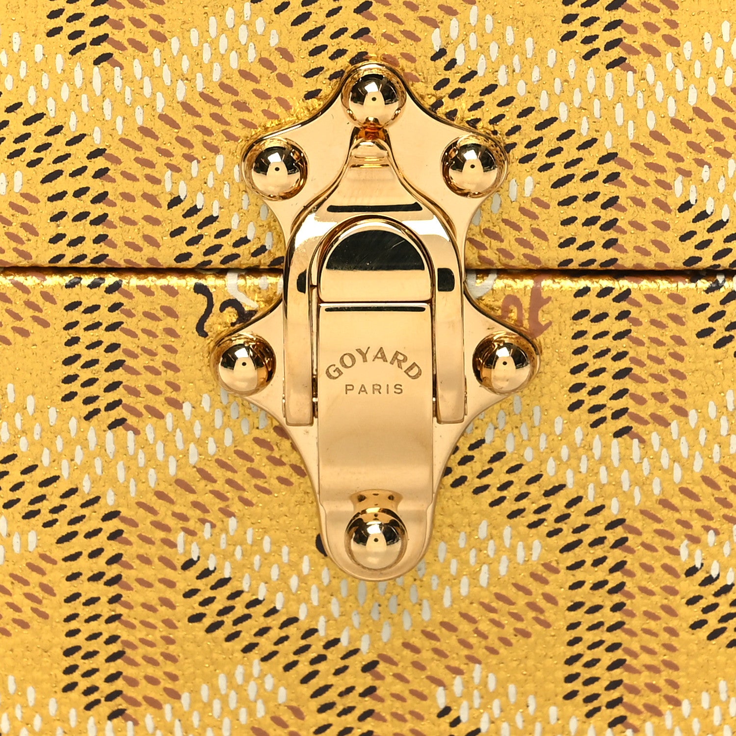 Goyard Goyardine Precious Metals Regence Mini Trunk Gold 7 of 10