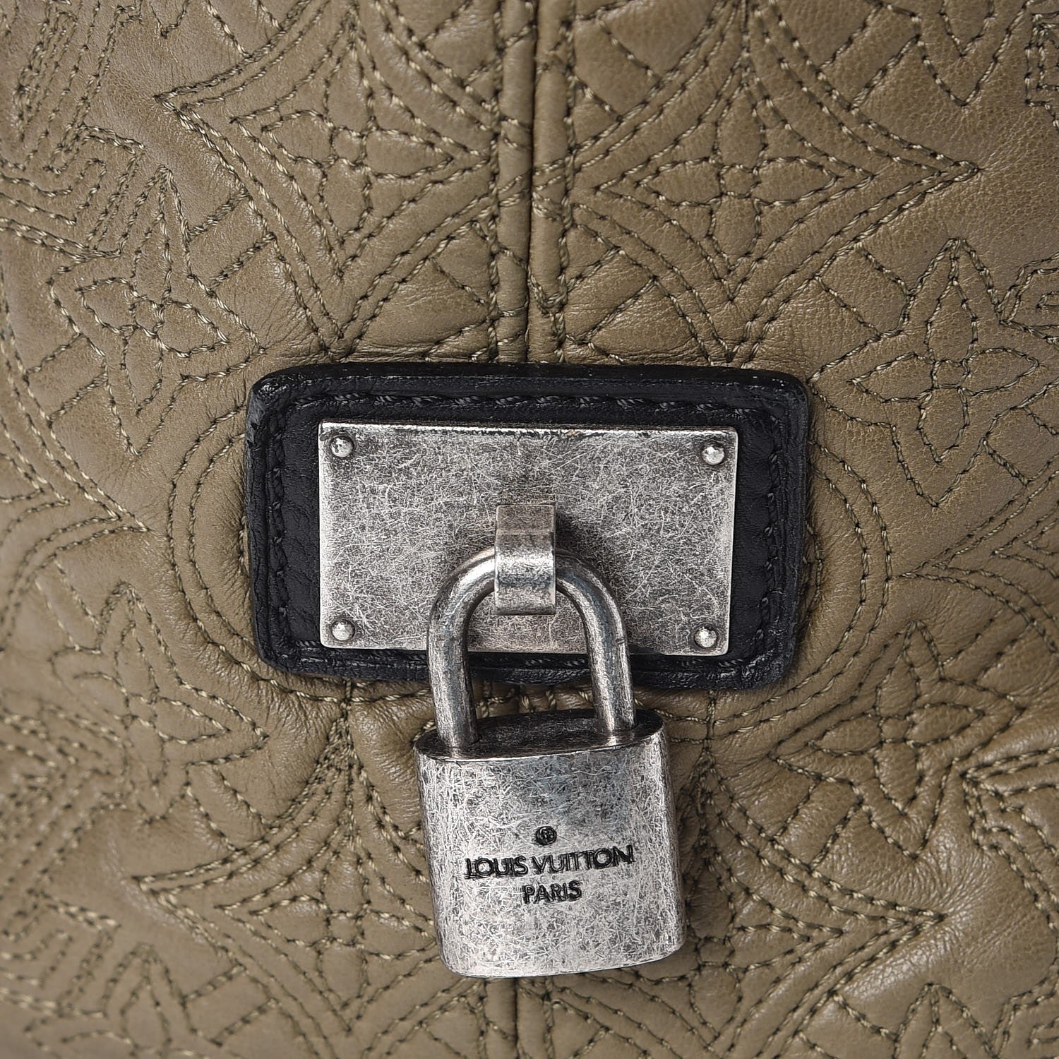 Louis Vuitton Monogram Lambskin Antheia Hobo PM Olive 7 of 9