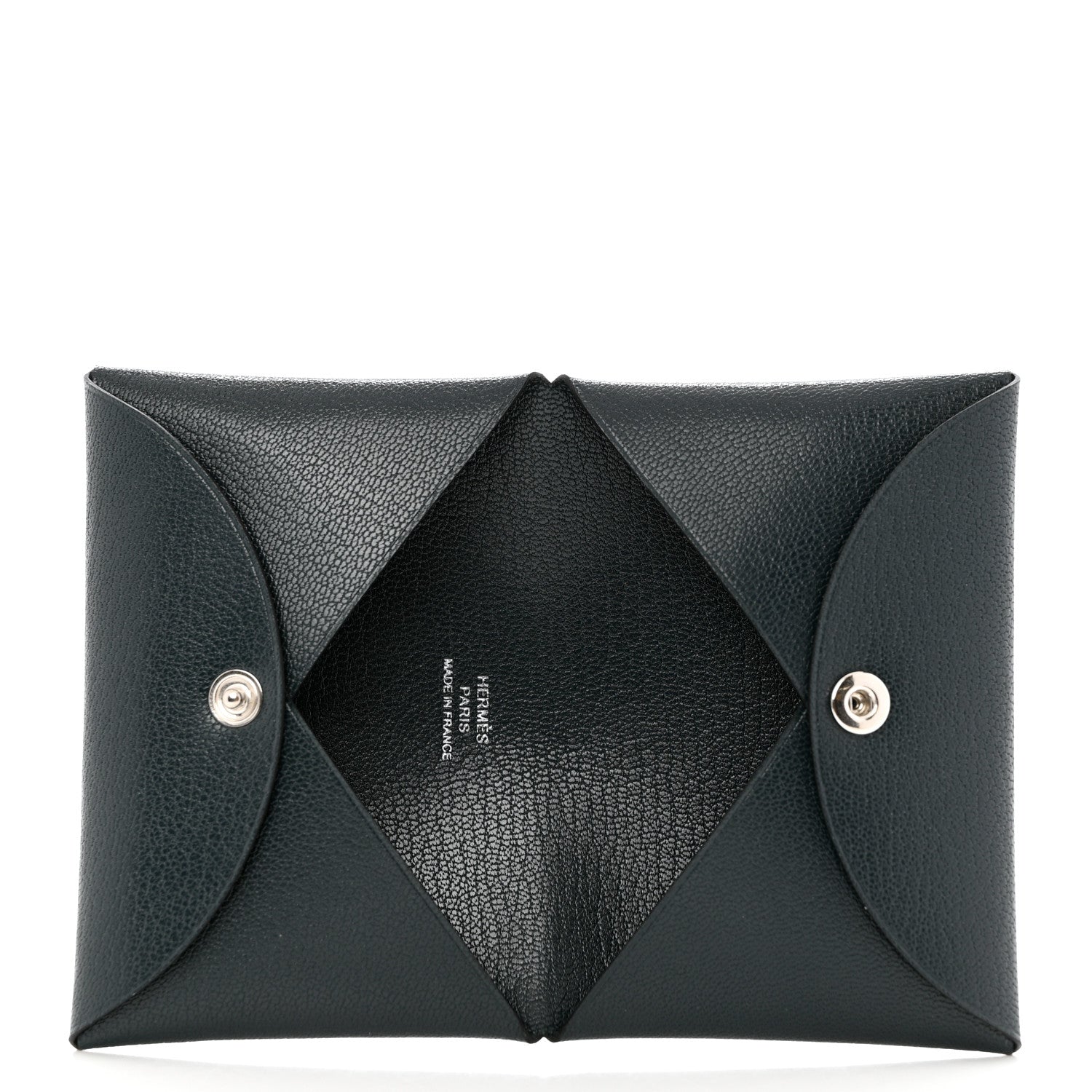 Hermes Chevre Mysore Calvi Card Case Vert Cypress 5 of 8