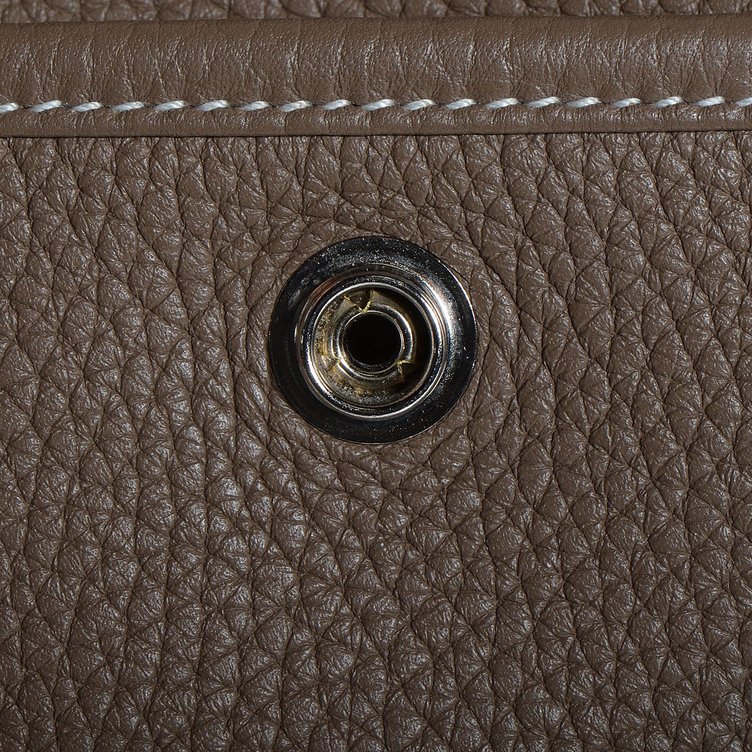 Hermes Taurillon Clemence Evelyne III GM Etoupe 8 of 13