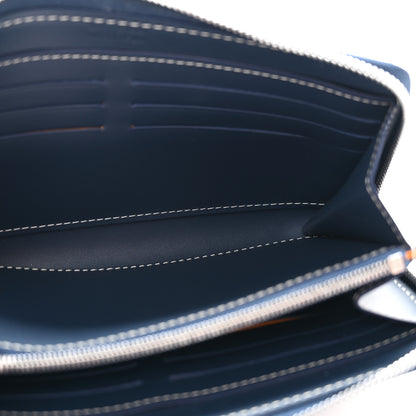 Goyard Goyardine Matignon Zip Around GM Wallet Navy 5 of 10