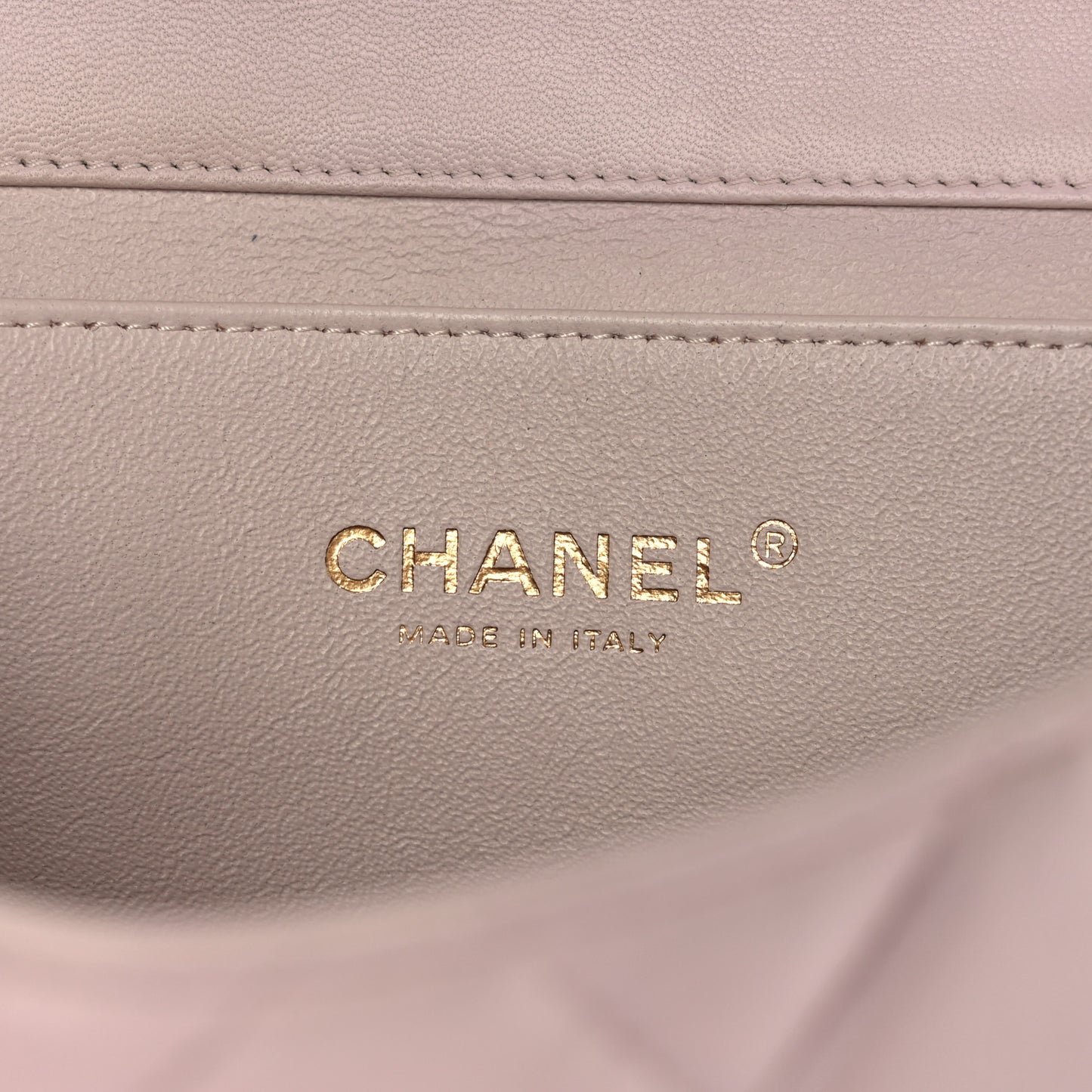 Lambskin Quilted Clutch with Chain Flap Light Pink