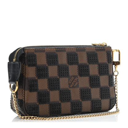 Louis Vuitton Damier Paillettes Mini Pochette Accessories Black 2 of 4