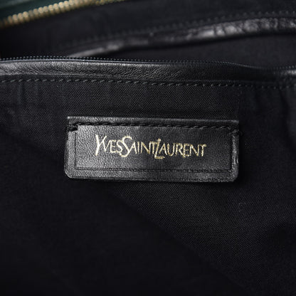 Saint Laurent Sheepskin Large Cabas ChYc Dark Green 10 of 19