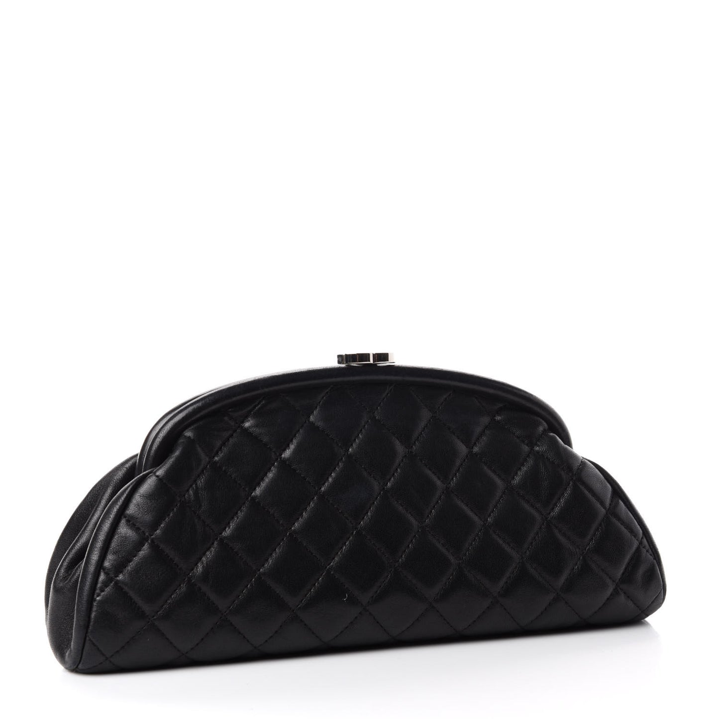 Lambskin Quilted Timeless Clutch Black