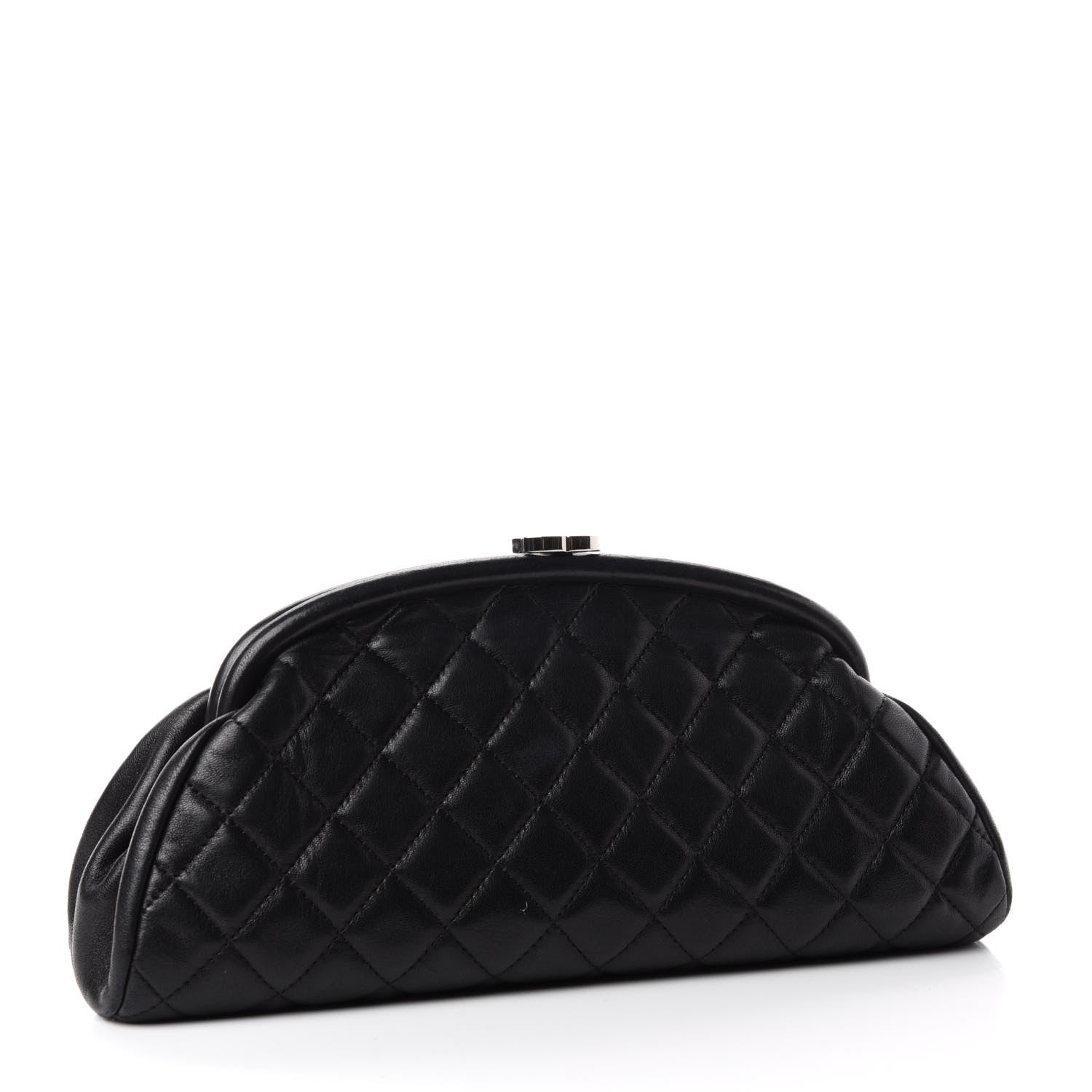 Chanel Lambskin Quilted Timeless Clutch Black 3 of 8