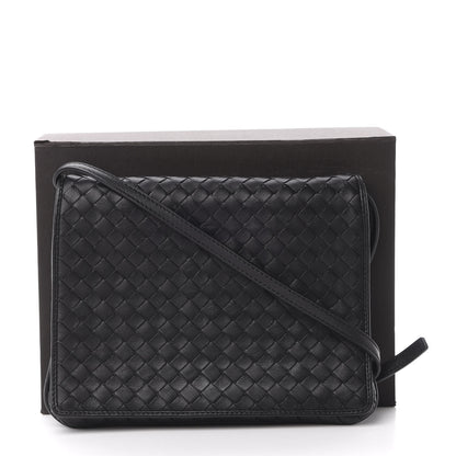 Bottega Veneta Nappa Intrecciato Flap Crossbody Black 11 of 11