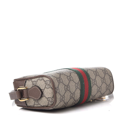 Gucci GG Supreme Monogram Web Mini Ophidia Shoulder Bag Brown 4 of 8
