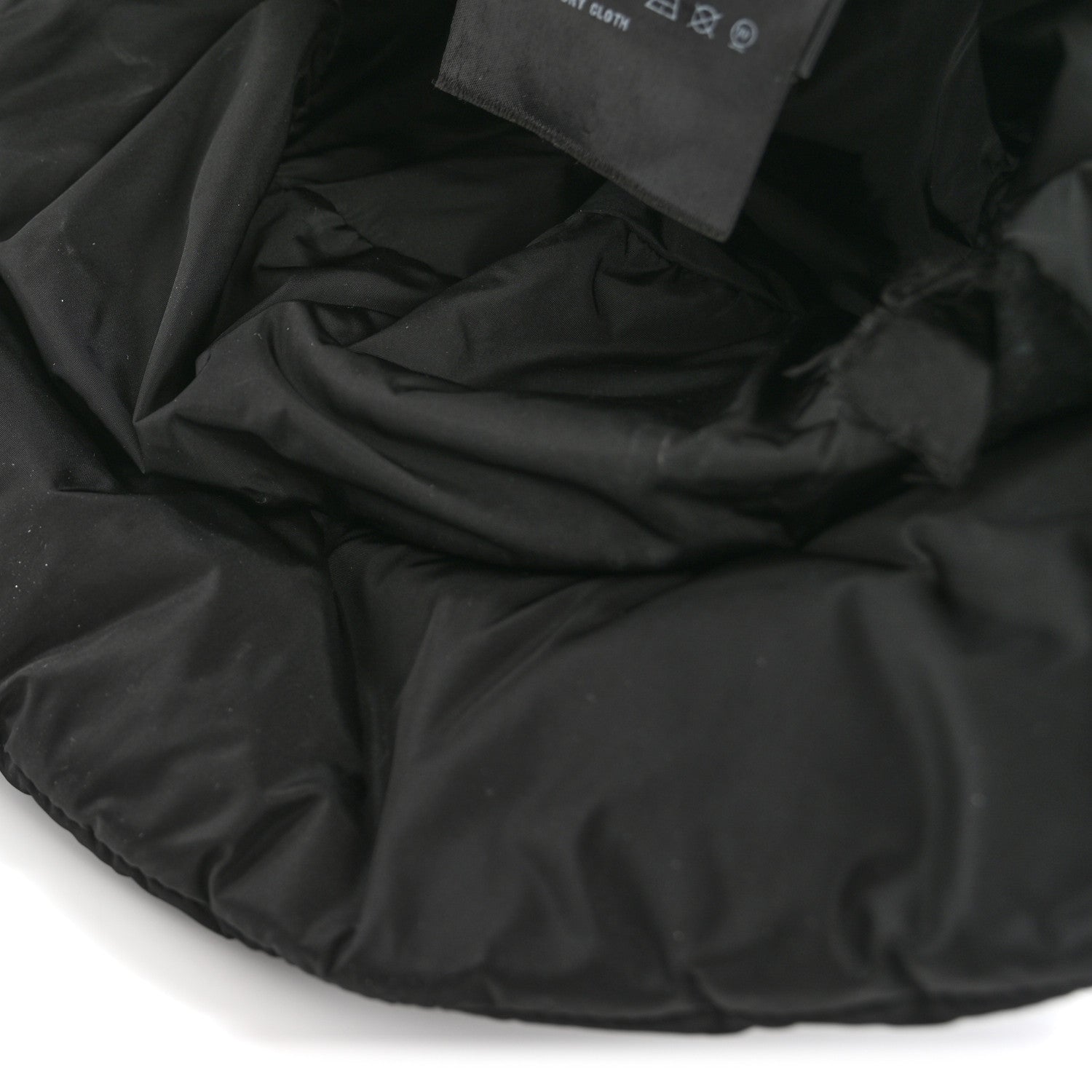 Prada Nylon Triangle Quilted Padded Bucket Hat M Black 10 of 10