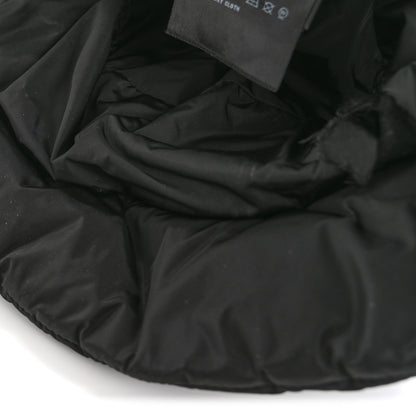 Prada Nylon Triangle Quilted Padded Bucket Hat M Black 10 of 10
