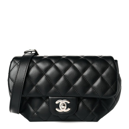 Chanel Calfskin Quilted CC Uniform Flap Belt Bag Black 1 of 10