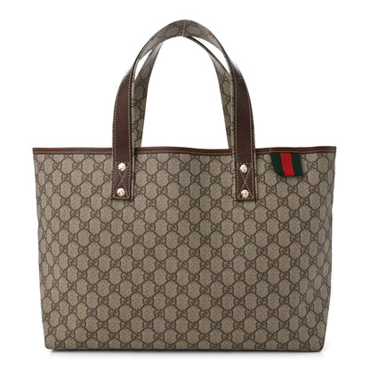 Gucci GG Plus Monogram Medium Signature Web Loop Tote Brown 1 of 11
