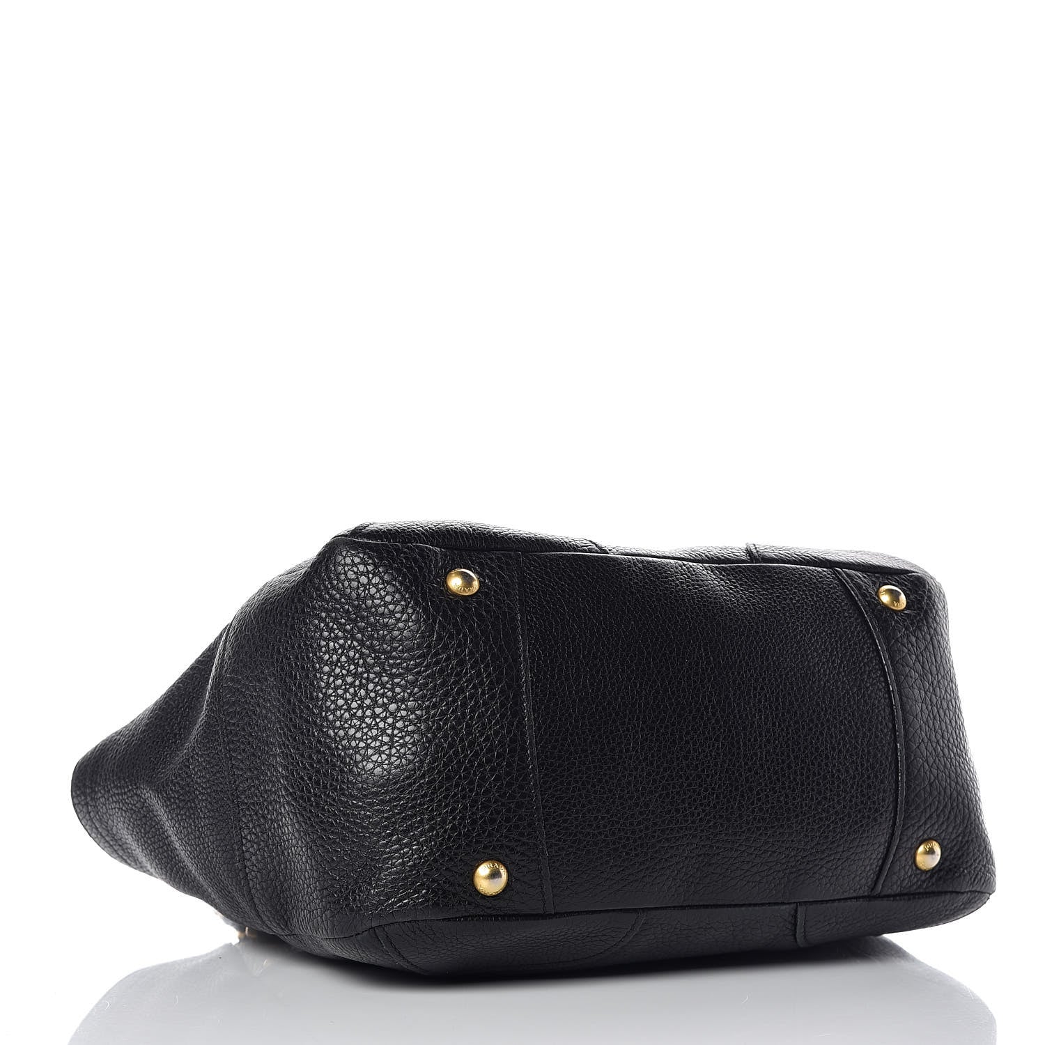 Prada Vitello Daino Shoulder Bag Black 4 of 10