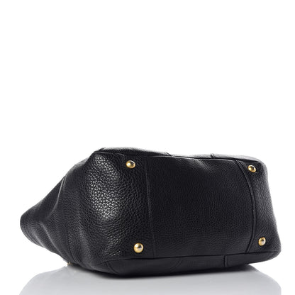 Prada Vitello Daino Shoulder Bag Black 4 of 10