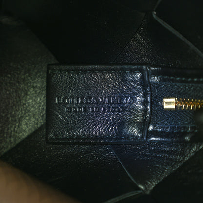 Bottega Veneta Lambskin Maxi Intrecciato Small Cassette Camera Bag Black 6 of 9