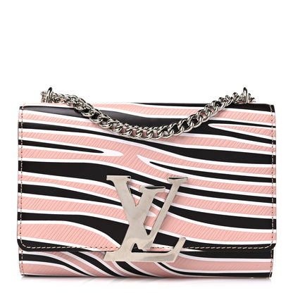 Louis Vuitton Calfskin Embossed Chain Louise MM Beige 1 of 8