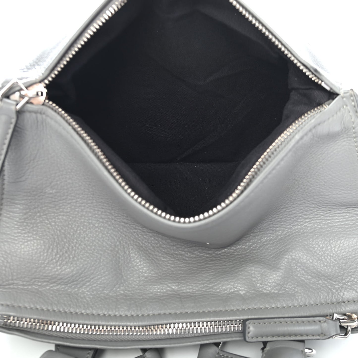Calfskin Pandora Backpack Pearl Grey