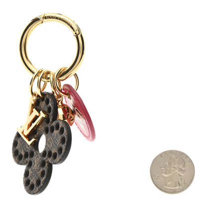 Louis Vuitton Monogram Fetish Flower Perforated Bag Charm Pink 2 of 3