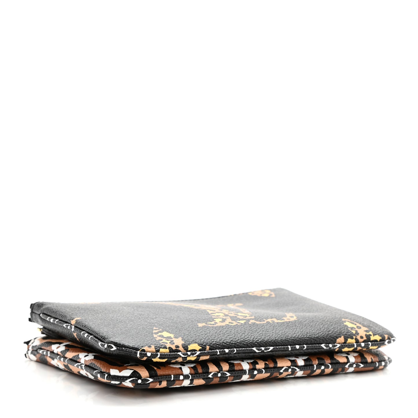 Monogram Giant Jungle Pochette Double Zip Black