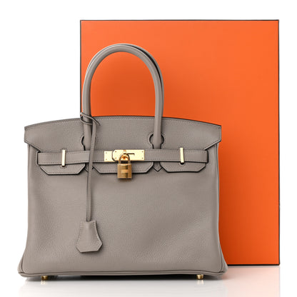 Hermes Taurillon Novillo Birkin 30 Gris Asphalte 10 of 10
