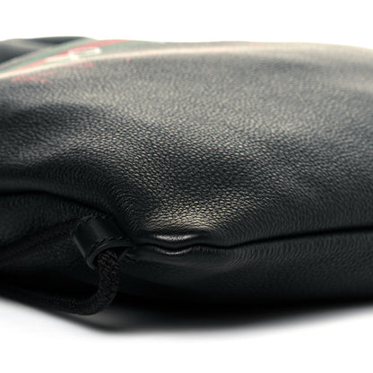 Gucci Calfskin Coco Capitan Logo Drawstring Backpack Black 8 of 9