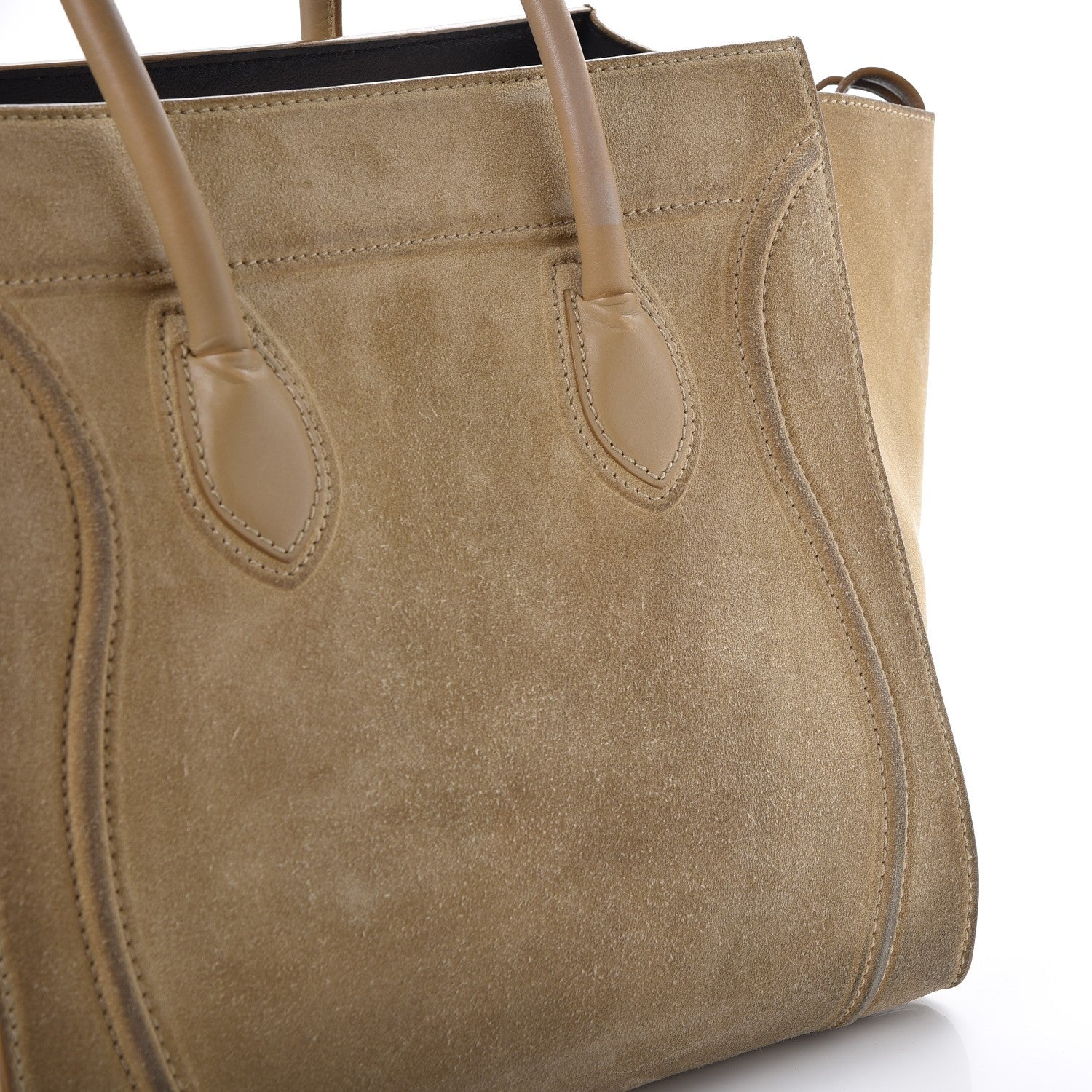 Celine Nubuck Medium Phantom Luggage Beige 14 of 15
