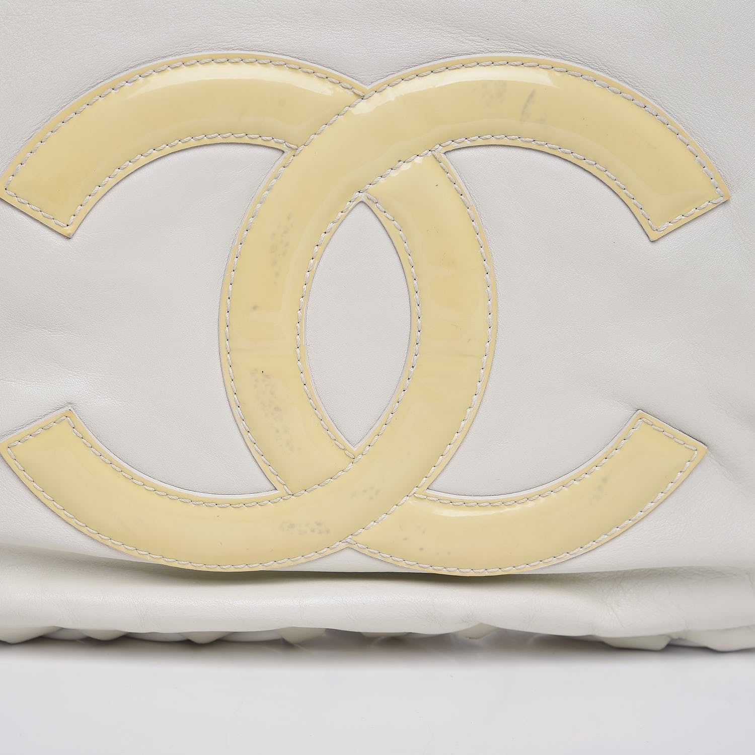Chanel Calfskin Modern Chain Rhodoid Hobo White 8 of 9