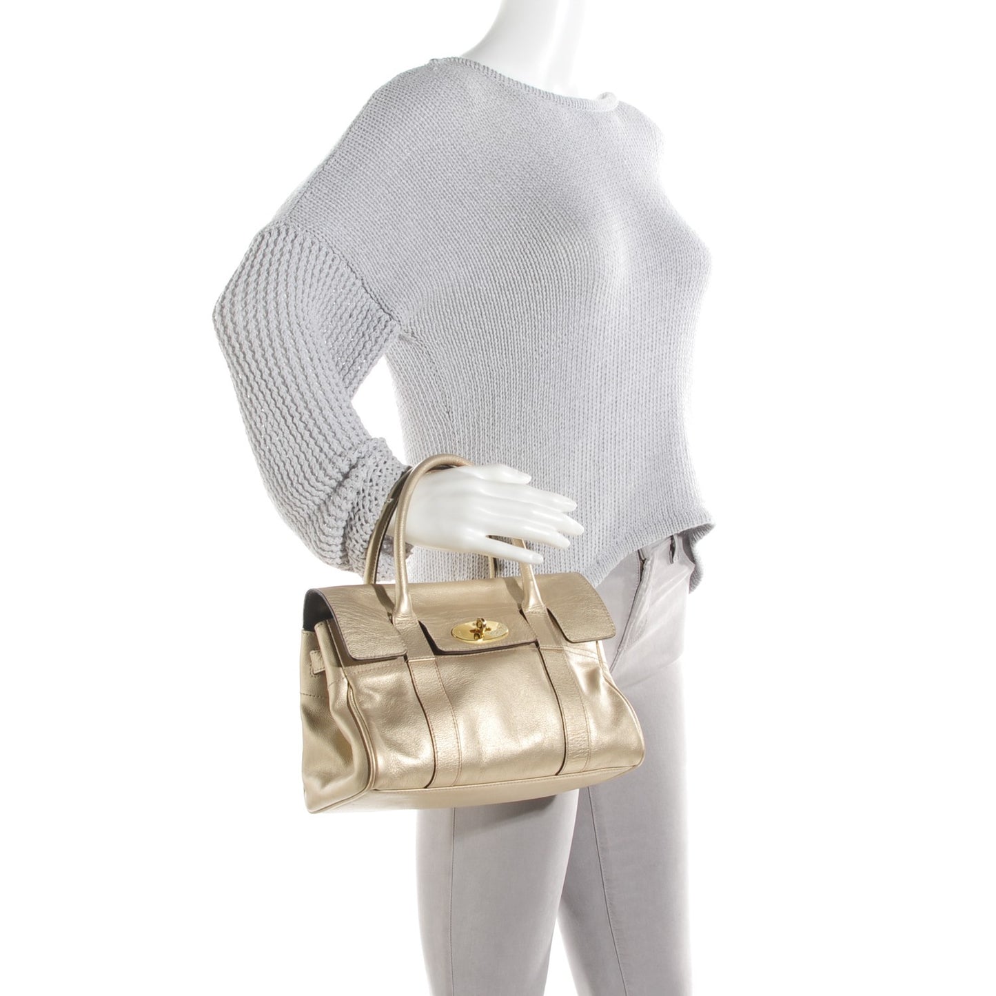 Metallic Calfskin Ledbury Champagne