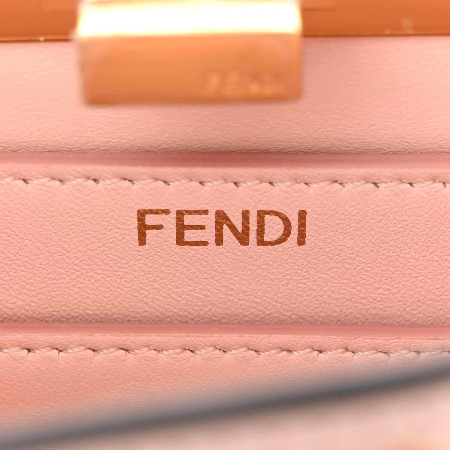 Fendi Shiny Nappa Petite Peekaboo I SEE U Satchel Rosa Confetto 7 of 12