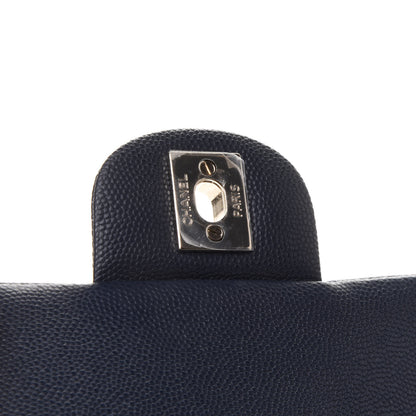 Chanel Caviar Quilted Small Double Flap Navy 8 of 12