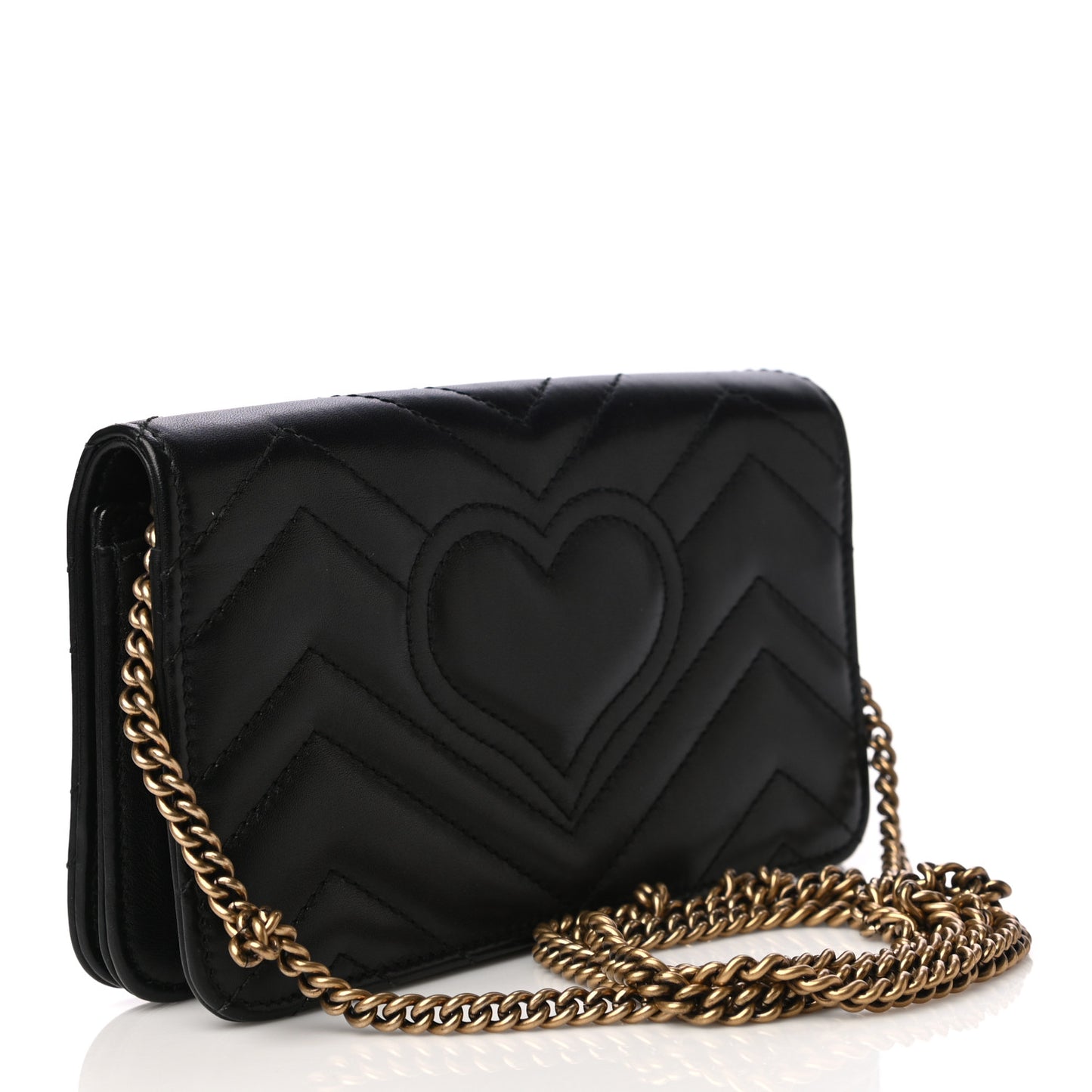 Calfskin Matelasse GG Marmont Mini Bag Black