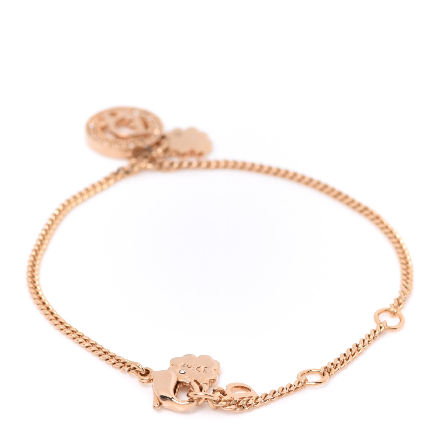 Crystal Logo Bracelet Gold