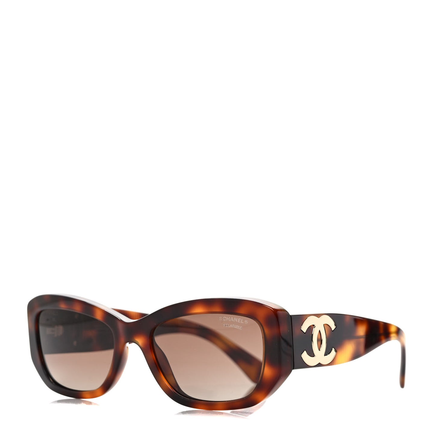 Acetate Polarized Rectangle Sunglasses 5493 Tortoise