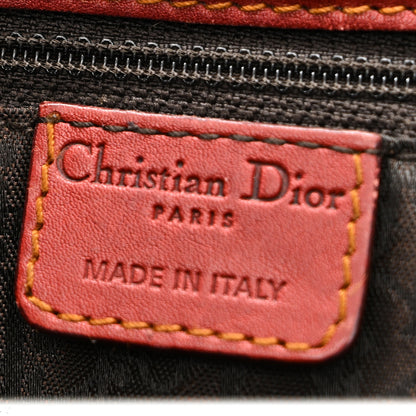 Christian Dior Calfskin Large Gaucho Double Saddle Bag Red 11 of 13