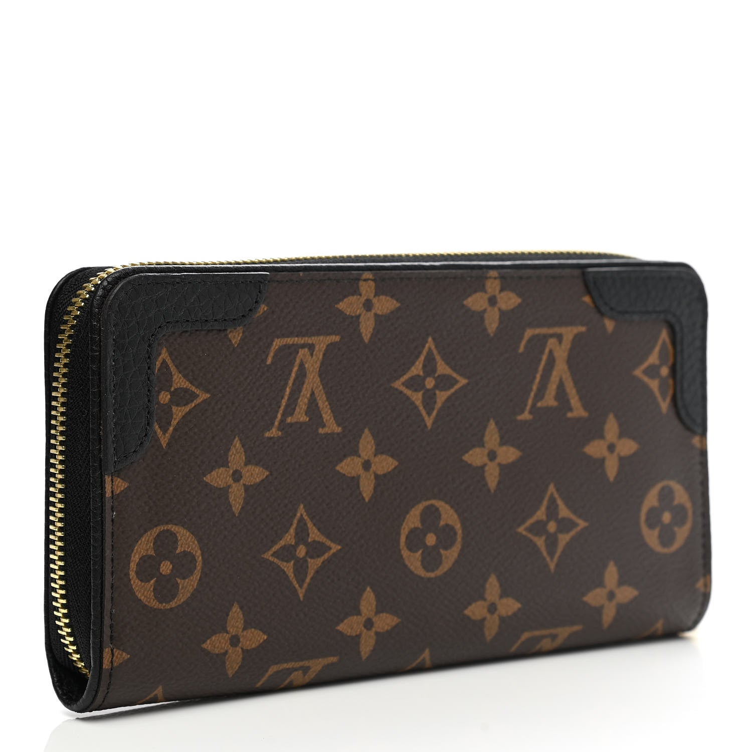 Louis Vuitton Monogram Zippy Retiro Wallet Black 3 of 9