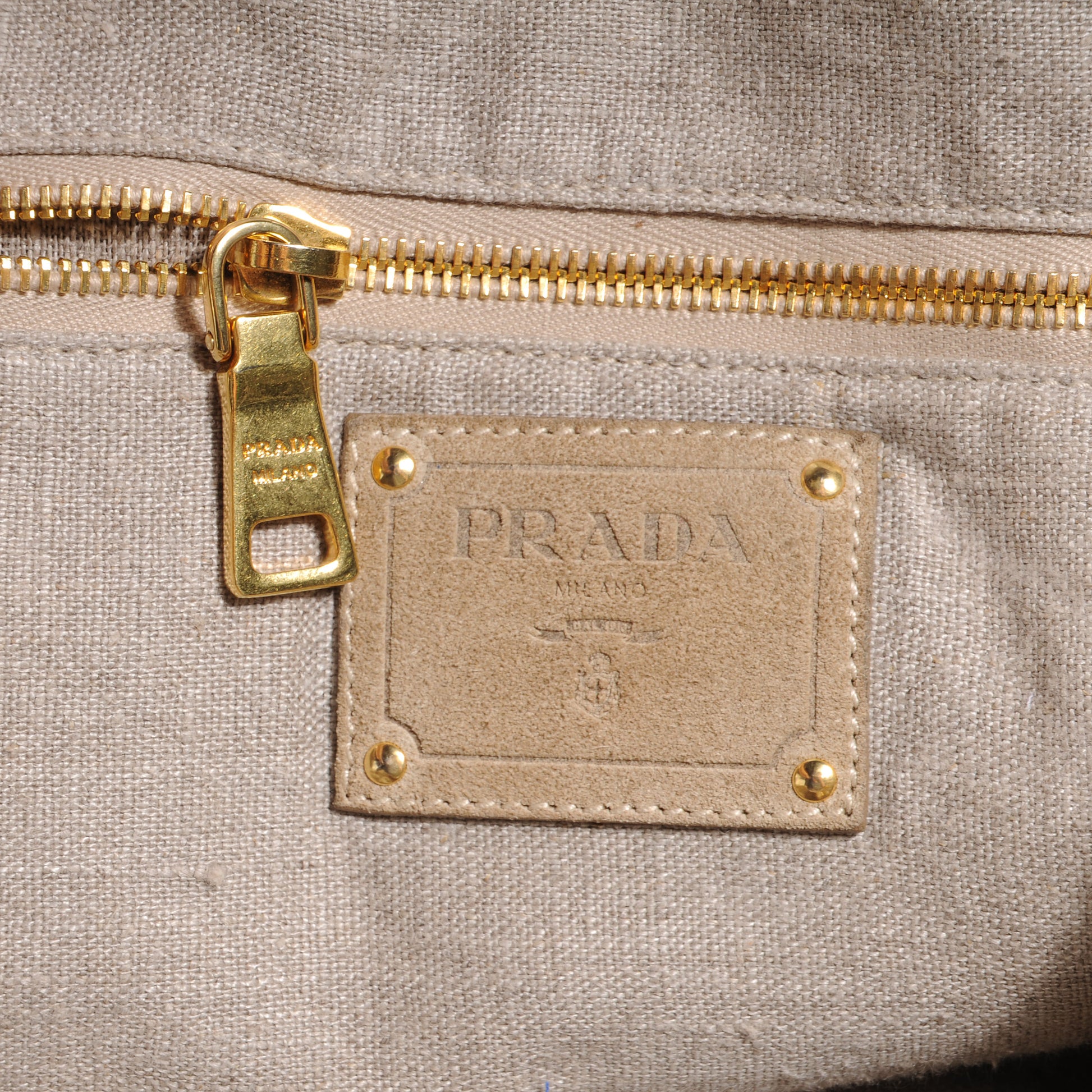 Prada Canapa Stuoia Convertible Tote Bag Beige 6 of 9