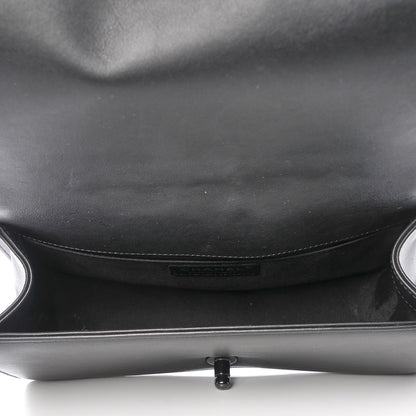 Chanel Calfskin Quilted Medium Boy Flap So Black 5 of 7