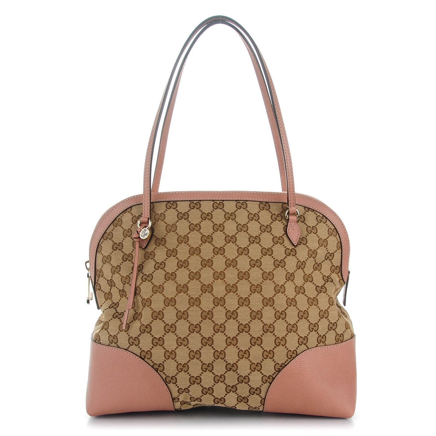Monogram Medium Bree Shoulder Bag Dark Cipria