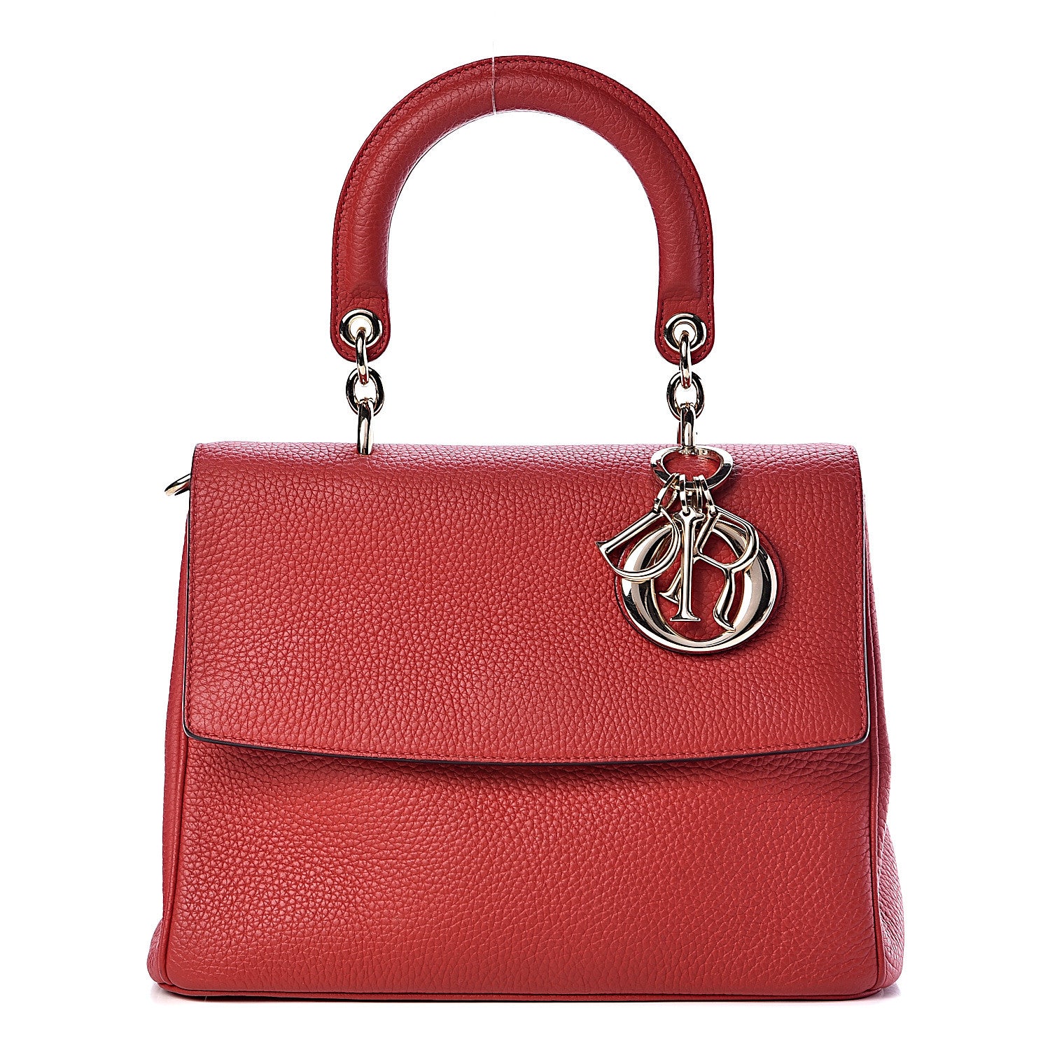 Christian Dior Bullcalf Small Be Dior Flap Red 2 of 11