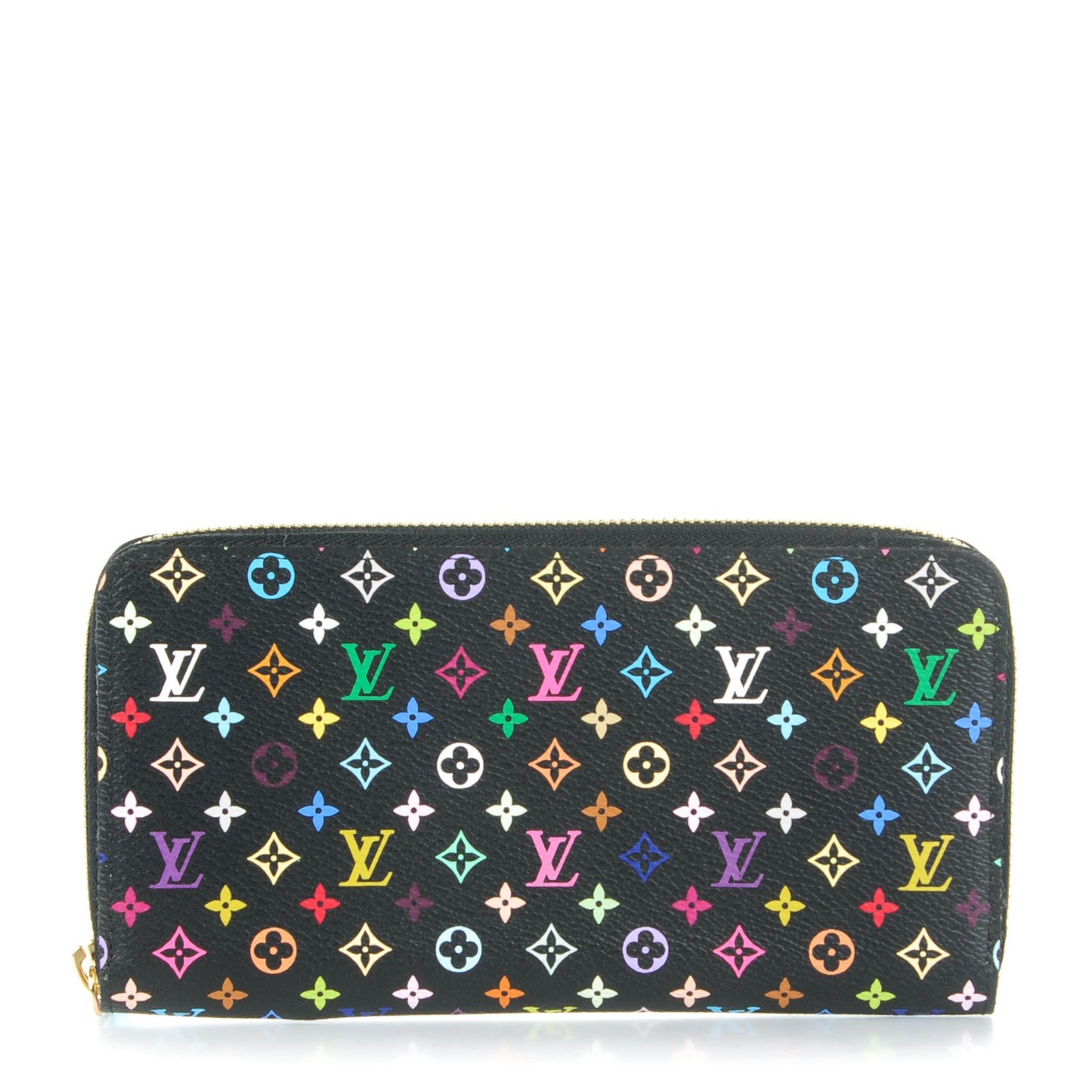 Monogram Multicolor Zippy Wallet Black Violet