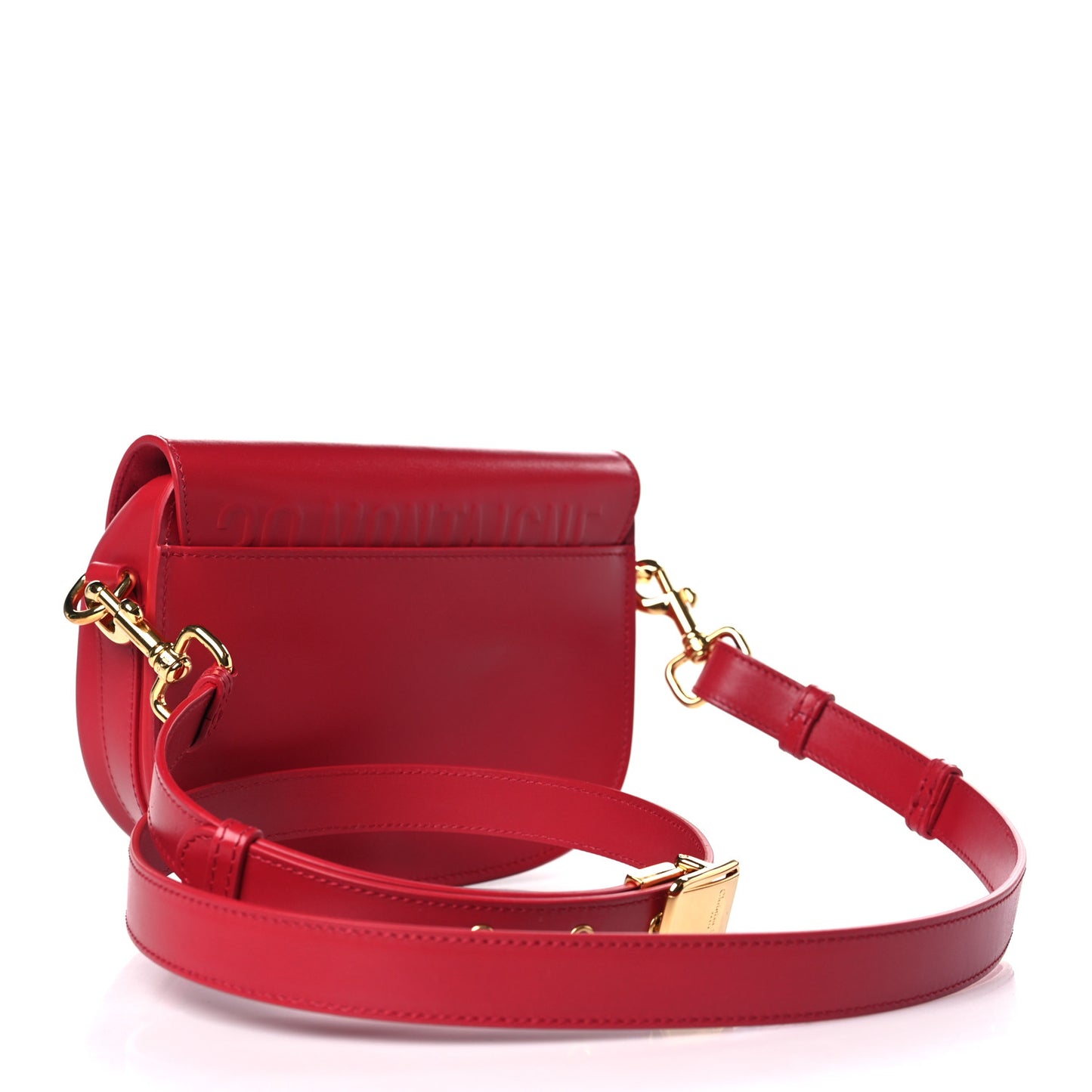 Box Calfskin Small Bobby Flap Red