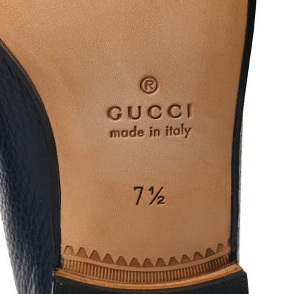 Gucci Road Calfskin Mens Horsebit Loafers 7.5 Blue 7 of 8